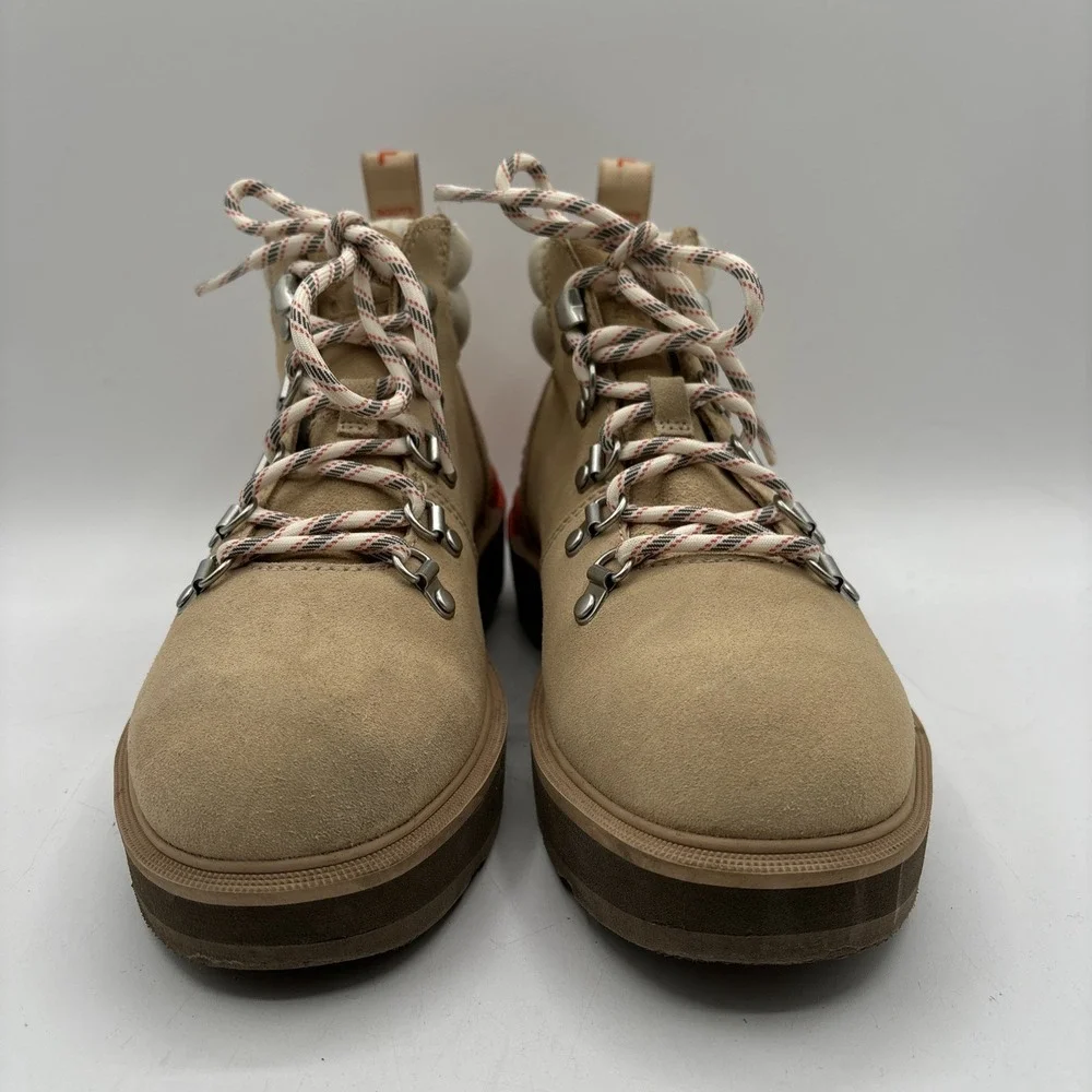 Sorel Hi-Line Hiker Women's 7.5 Suede Waterproof Boots Ceramic Tan NL4878-209‎
